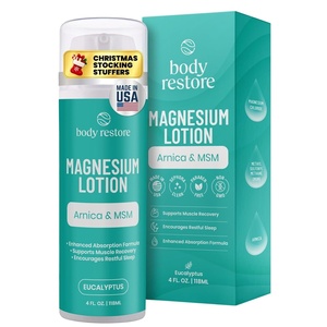 image:imageBody Restore Magnesium Lotion Arnica MSM for Muscles  Lavender 4 Fl OzEucalyptus