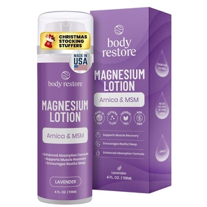image:imageBody Restore Magnesium Lotion Arnica MSM for Muscles  Lavender 4 Fl OzLavender