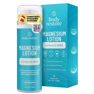 image:imageBody Restore Magnesium Lotion Arnica MSM for Muscles  Lavender 4 Fl OzPeppermint