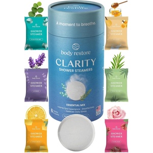 image:imageBody Restore Shower Steamers Aromatherapy 15 Pack Relaxation Birthday Gifts for Women and Men Travel Essentials Stress Relief Self Care  CitrusClarity Mix