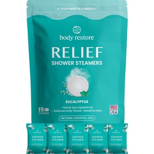 image:imageBody Restore Shower Steamers Aromatherapy 15 Pack Relaxation Birthday Gifts for Women and Men Travel Essentials Stress Relief Self Care  CitrusEucalyptus  Mint