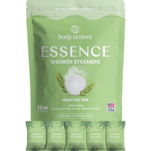 image:imageBody Restore Shower Steamers Aromatherapy 15 Pack Relaxation Birthday Gifts for Women and Men Travel Essentials Stress Relief Self Care  CitrusFresh Tea Tree
