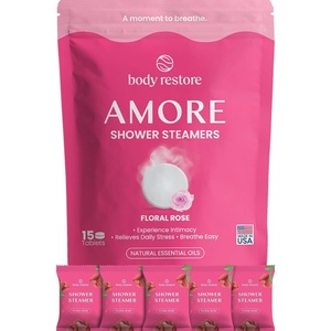 image:imageBody Restore Shower Steamers Aromatherapy 15 Pack Relaxation Birthday Gifts for Women and Men Travel Essentials Stress Relief Self Care  CitrusRose Petal