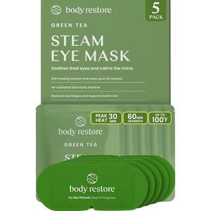 image:imageBodyRestore  Heated Steam Eye Mask Warm Compress Dry Eyes  Zen 5 PackGreen Tea 5 Pack